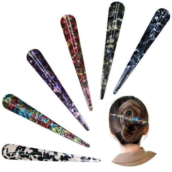 6 Pcs Large Alligator Hair Clips for Styling Salon Sectioning, 5.5 inch Non-Slip Duckbill Metal Clips for Women Thick and Thin Hair, AWhite