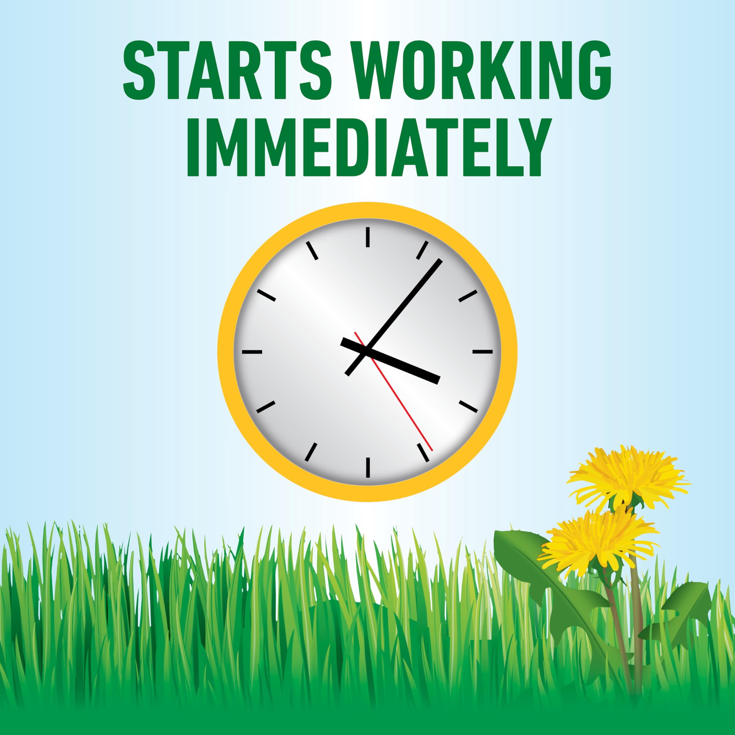 Roundup for Lawns Ready-to-Use with Extended Wand, Tough Weed Killer for Use on Northern Grasses, 1 gal.