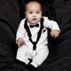 thumbnail image 3 of Newborn Baby Boy Tuxedo 3d Romper Jumpsuit Infant 1st Birthday Wedding Formal Party Suit12-18 Months, 3 of 5