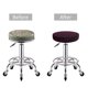 thumbnail image 5 of Balery Dark Purple Glitter Fundas de asiento para taburete de bar redondo de tela de terciopelo ajustables que protegen de arañazos y manchas para sillas de 14 a 17 pulgadas.-12 inch, 5 of 7
