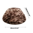 thumbnail image 3 of RBCKVXZ Soft Fluffy Bedroom Rugs, 23.6x63in Oval Light Coffee Fluffy Rugs for Bedroom,Small Throw Rugs, Kids Room Carpet Modern Shaggy Area Rugs Home Decor, 3 of 9