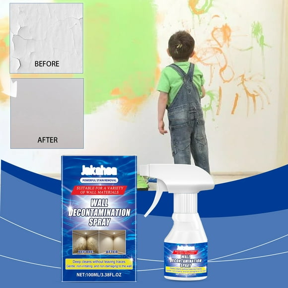 100ml Bathroom Wall Cleaner Spray, Removes Mold, Soap Scum, and Water Stains from Tiles and Glass