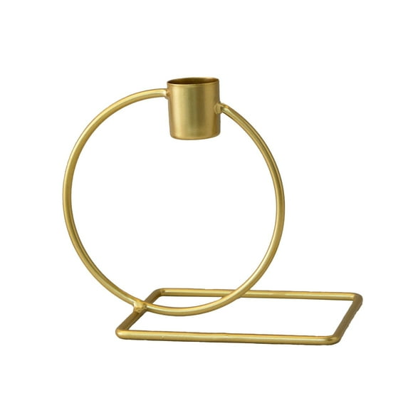 Living Room Tables Elegant Modern Geometric Metal Candle Stand Centerpiece for Living Room Dining Table Bedroom Wedding Decoration Sturdy Iron Frame Centerpiece Table Decorations