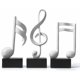 thumbnail image 1 of uds estatuilla decorativa escultura de nota Musical estatua arte musical moderno para Navidad Piano regalo de cumpleaños resina blanca, 1 of 5