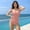 #198-Pink, variant on Womens One Piece Swimsuit Slim Fit Comfortable Summer Beach Vacation Casual Daily Wear Trendy Swimwear M-XL