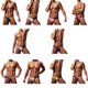 thumbnail image 3 of Qarigey Calzoncillos de seda helada para hombre, ropa interior de cintura elástica baja, calzoncillos masculinos convexos en U Type3 NO3, 3 of 6