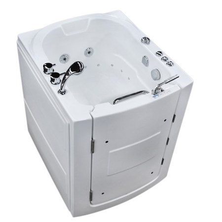 Therapeutic Tubs Durango 38'' x 32'' Walk-In Air and Whirlpool Jetted Bathtub