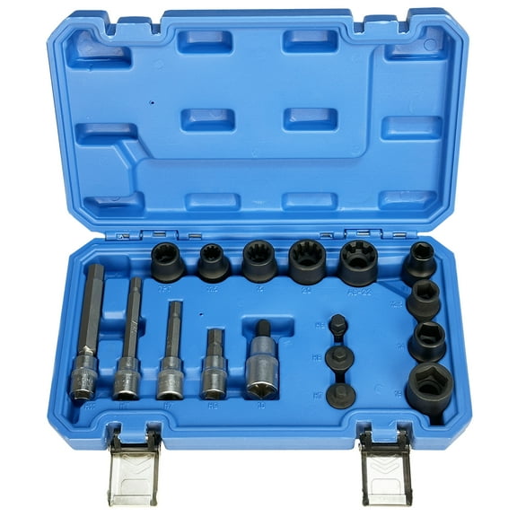 17-Piece Brake Caliper Socket Set