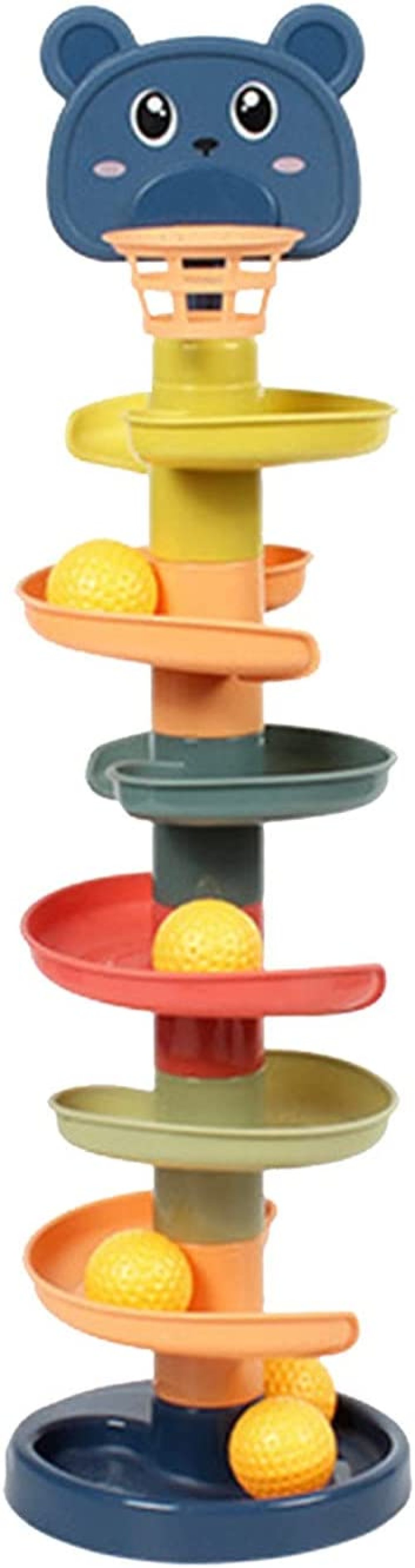 Super Spiral Tower Toddlers Ball Drop and Roll Activity Toy, Colorful Ramps,Baby Development