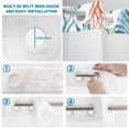 thumbnail image 4 of No Hook Shower Curtain, Coastal Shower Curtains for Bathroom with See Through Top Window, Nautical Summer Beach Coral Starfish Shell Waterproof & Washable Bath Curtain Extra Long 72"x84", 4 of 9