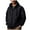 Black, variant on AnuYalue Mens Big and Tall Rain Jacket Loose Fit Waterproof Coat Casual Full Zip Hooded Jacket with Pocket Fall Winter Long Sleeve Outerwear