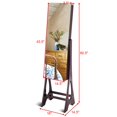 thumbnail image 3 of Costway LED Jewelry Cabinet Standing Armoire Organizer w/ Bevel Edge Full Size Mirror, 3 of 9