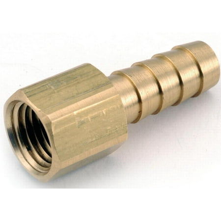 Anderson 757002-0606 Hose to Pipe Insert Fitting, 3/8 in, Barb x FPT, Brass