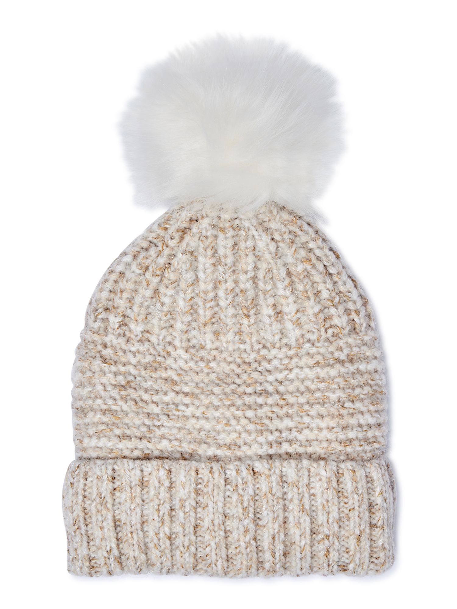 Buy Time and Tru Adult Women's Knit Hat with Pom Pom, 2Pack Online at