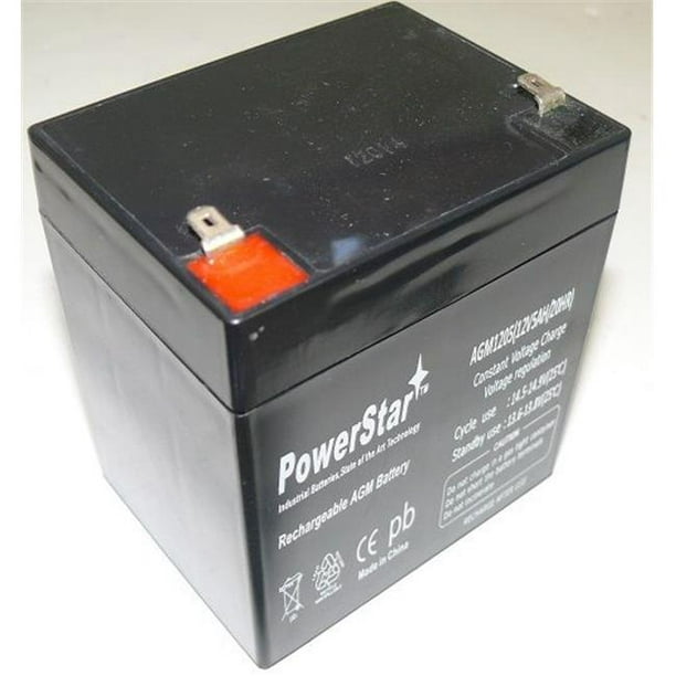 PowerStar AGM1205-217 12V- 5Ah Remplacement pour Batterie RT1250 avec Terminal F1