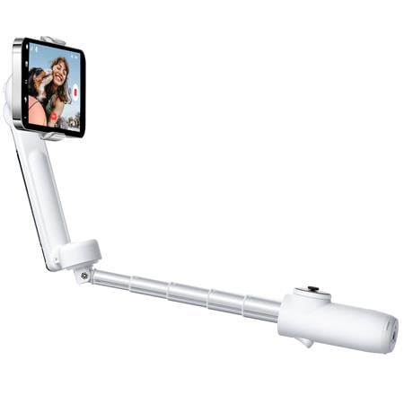 Insta360 - Flow Standard 3-axis Gimbal Stabilizer for Smartphones with built-in Tripod - White