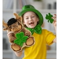 thumbnail image 7 of DolliBu Super Soft Sitting Buffalo Stuffed Animal with Green Plush Shamrock, Cute Green Shamrock Plush, St Patricks Day Stuffed Animal Buffalo, Good Luck St Patricks Day Toys for Kids, Baby - 8.5 Inch, 7 of 7