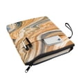 thumbnail image 3 of HELLHERO Marble Texture Pattern Book Sleeve Church Bible Bag Polyester Fabric Handle Book Storage Bag with Lightweight Book Organzier Holder, 3 of 8