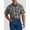 Black White, variant on ® Men's and Big Men's Regular Fit Short Sleeve Western Shirt, Sizes S-5XL