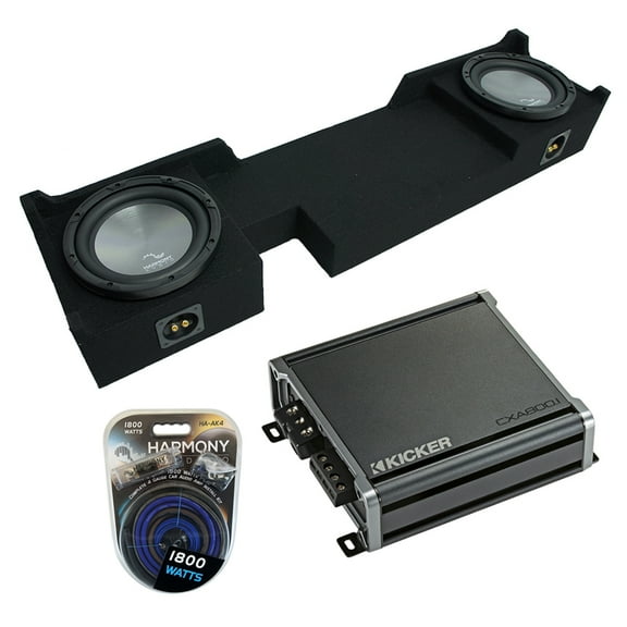 2004-2008 Ford F-150 Ext Super Cab Truck Harmony A102 Dual 10" Sub Box & CXA8001