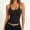 Black, variant on Built in Bra Tank Top for Women Ice Nylon Adjustable Spaghetti Strap Scoop Neck Sleeveless Cami Breathable Lightweight Layering Undershirt Summer, Wine,XXL
