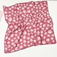 thumbnail image 4 of HNMKIU Silk Scarves Large Printed Floral Bandana Head Wrap Protective Coverage Hair Neck Scarf For Women Brick Red,One Size, 4 of 4