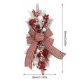 thumbnail image 3 of 30/40cm LED Artificial Christmas Wreath for Front Door Decoration Xmas Garland Wall Hanging Ornament for Holiday Battery Operate, 3 of 5