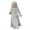 #1 Silver Gray, variant on IDOPIP 2Pcs Muslim Abaya Dress for Baby Girls Arabic Dubai Modest Dress with Full Cover Hijab