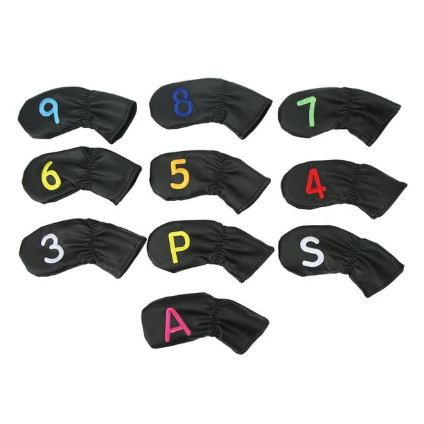 Cubierta De Cabeza De Golf, Cubierta De Cabeza De Golf De Marcado Transparente PU Impermeable Para Deportes ANGGREK Negro