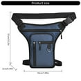 thumbnail image 5 of Men Leg Bag Waist Bag Water Resistant Waist Pack Phone Bag Motorcycle Riding Shoulder Crossbody Thigh Bag for Running, 5 of 15