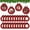 12PCS, variant on Dalrosia Christmas Buffalo Plaid Photo Frame Ornament Plaid Picture Frame Hanging Pendant for Christmas Tree Stockings Decorations Xmas New Year Themed Decor Holiday Party Projects Activities