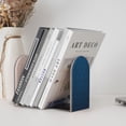 thumbnail image 4 of Pofeuu Dark Blue Print Large Bookend Hold Heavy Books- Wood Bookends for Heavy Books Heavy Duty Book Ends Wood Bookends for Office Desk Non-Skid, 4 of 7