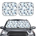 thumbnail image 2 of Vsdgher Playful Penguins and Snowmen Print Car Windshield Sun Shade, Reflective Sunshade Window Sunshade Sun Visor Protector Fit for Cars,Trucks,SUVs-Large, 2 of 6