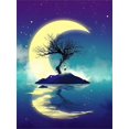 thumbnail image 1 of Kits de pintura de diamantes, luna de pintura de diamantes, pintura de diamantes para adultos, pintura de diamantes completa con paisaje, luna, pintura decorativa para decoración de paredes y regalos,, 1 of 5
