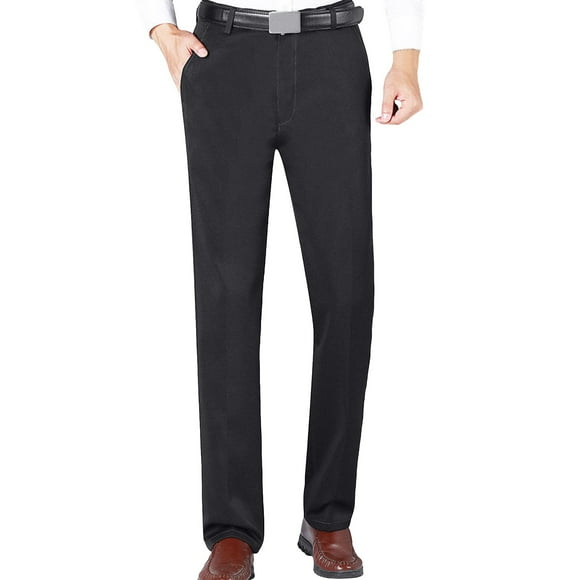 JHLZHS Mens Grey Sweatpants Mens Casual Long Pants Non Ironing Dress Pants Plus Thickened Suit Pants Mens Casual Pants Lightweight Grey Dress Pants Men