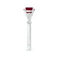 thumbnail image 3 of ANGARA Natural Marquise and Dot 1 ct Ruby Engagement Ring with Diamonds in 14K White Gold for Women (Size-6mm) | July Birthstone, Birthday, Anniversary, Jewelry Gift for Women | Natural Ruby Ring, 3 of 8
