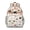Beige-24, variant on Botanical Jungle Leaves Travel Backpack - Waterproof Lightweight Daypack for Students