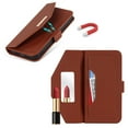 thumbnail image 3 of ELEHOLD Crossbody Wallet Case for iPhone 14 Pro Max 6.7" with Card Slots Hidden Make Up Mirror Magnetic Closure Detachable Shoulder Strap for Women Girls Elegant Purse Case, Brown, 3 of 8