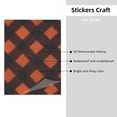 thumbnail image 3 of Crystal Paste 10.4×7.8in Good Viscosity, Bright Color And Eye-Catching Easy To Distinguish For Glass Metal Plastic Argyle Plaid Darkorange_2, 3 of 8