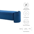 thumbnail image 6 of Nebula Upholstered Performance Velvet Bench, 6 of 7