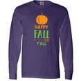 thumbnail image 3 of Inktastic Happy Fall Y'all, Pumpkin, Arrow, Fall, Autumn Long Sleeve T-Shirt, 3 of 5