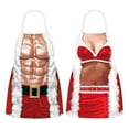 thumbnail image 4 of Couple Aprons With Santa Style Design Festive Holiday Cooking Aprons With Trim And Belt Buckles Kitchen For And Custom Aprons for Men Bar Aprons for Men Men Cooking Aprons Kitchen Smocks for Women, 4 of 4