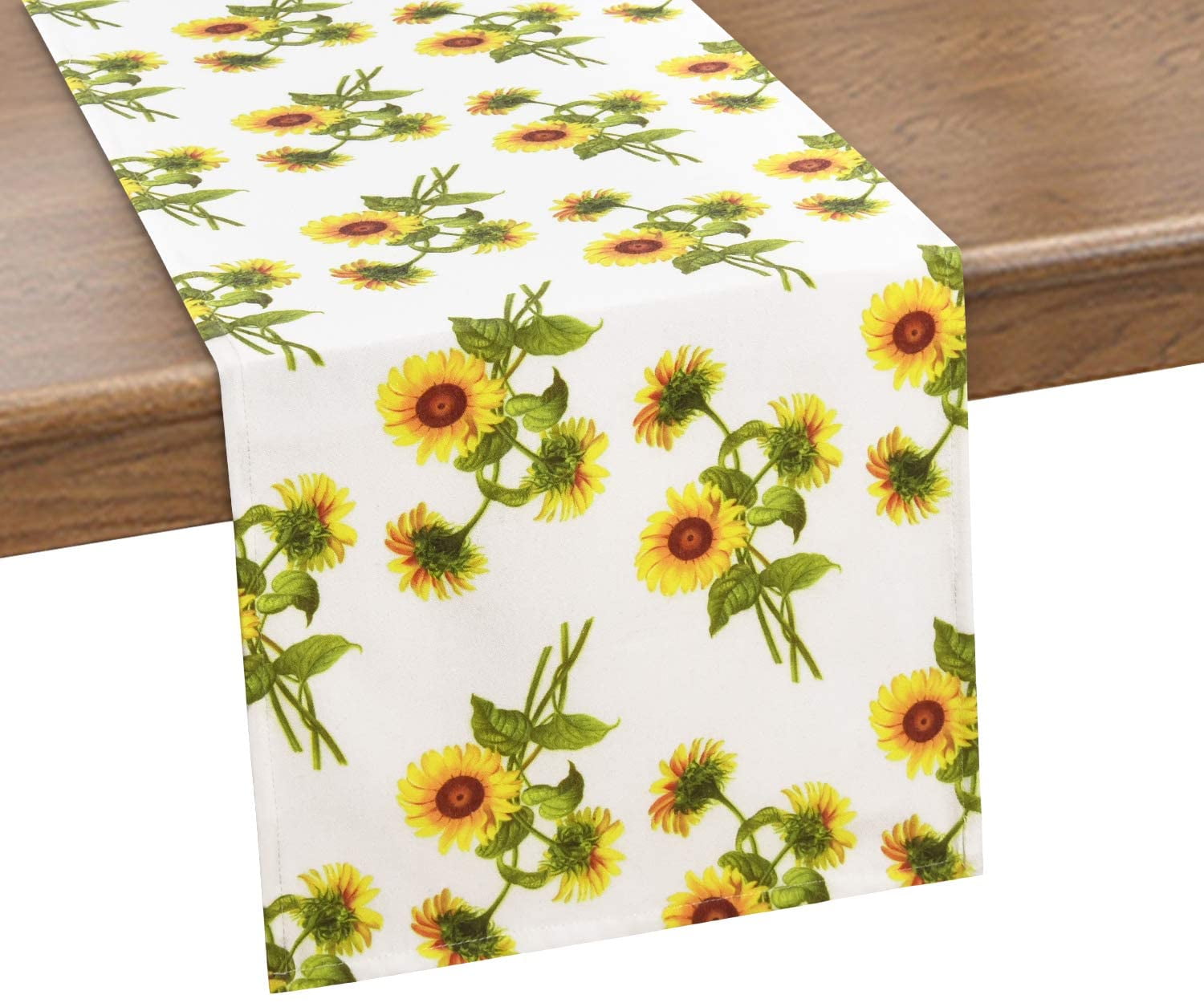 Sunflowers Table Runner, Thanksgiving Orange Table Runner for Spring