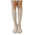 thumbnail image 4 of Ploknplq Slouch Socks Trouser Socks for Women Knee High Socks Long Socks Boot Socks Stockings Calf Socks Winter Warmth Soft Adult Socks Home Socks Winter Gifts Carpet Socks Beige(clearance Sale), 4 of 5