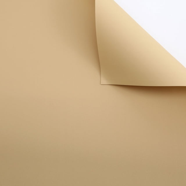 Nvzi matte solid color paper thickened opaque flower packaging paper, single color candy colored Eurasian paper, bouquet packaging paper (light khaki color)