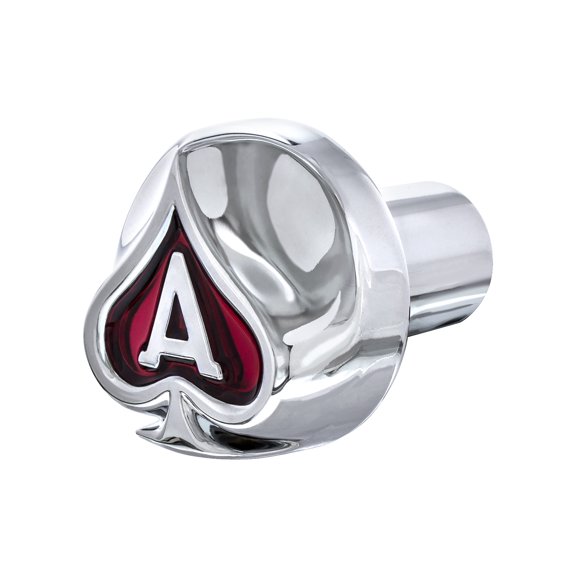United Pacific 23699 Chrome Ace Of Spades Air Valve Knob