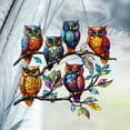 thumbnail image 6 of HaoXun Cute Owl Acrylic Hanging Pendant with Chain - Window & Door Decoration, Modern Home Gift for Birthdays, Christmas | Flower Series Animal Bird Design, 6 of 8