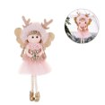 thumbnail image 1 of Yuarrent Colgante de muñeca de Navidad Decoración de árbol de Navidad resistente al desgaste Adorno de muñeca colgante Kits de decoración para fiestas Rosado Yuarrent HA001211-02, 1 of 8