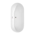 thumbnail image 3 of Wyndham Collection Melissa 65 Inch Freestanding Bathtub in White with Floor Mounted Faucet, Drain and Overflow Trim in Brushed Nickel, 3 of 6