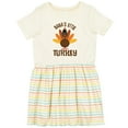thumbnail image 3 of Inktastic Thanksgiving Nana Little Turkey Girls Toddler Dress, 3 of 5